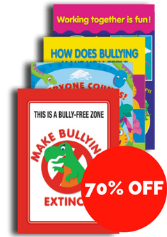 Dino- Might Bullying Posters Set Of 4 - ABC School Supplies