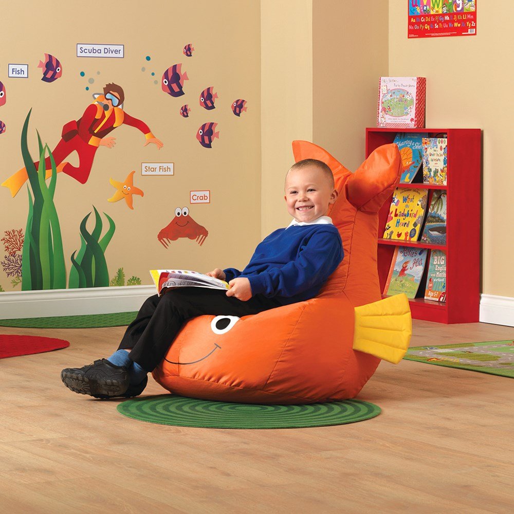 Eden Learning Large Sea Life Sensory Bean Bag Chairs Set Of 3 - ABC School Supplies
