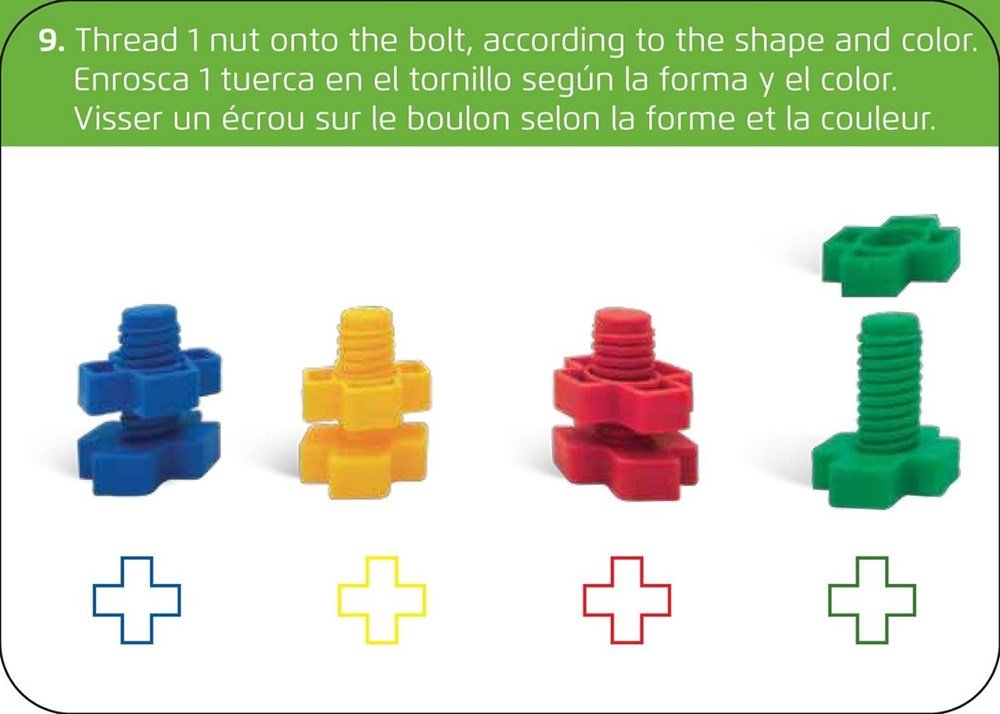 Edushape Nuts & Bolts (48 Pcs) - ABC School Supplies