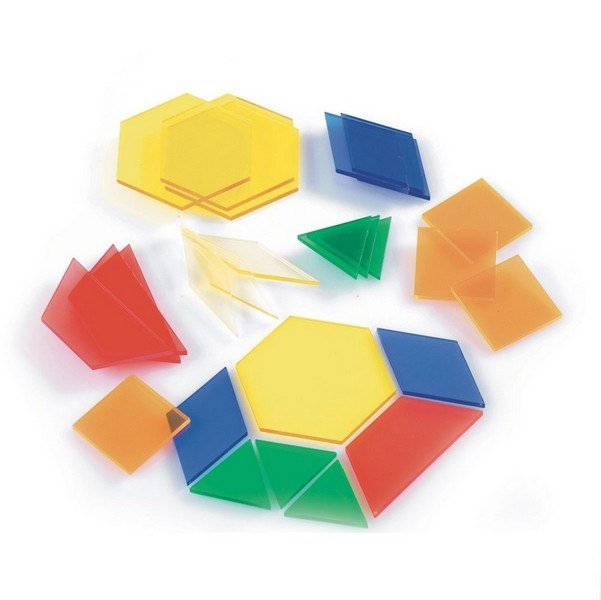 Edx Translucent Pattern Blocks Pack Of 245 - ABC School Supplies