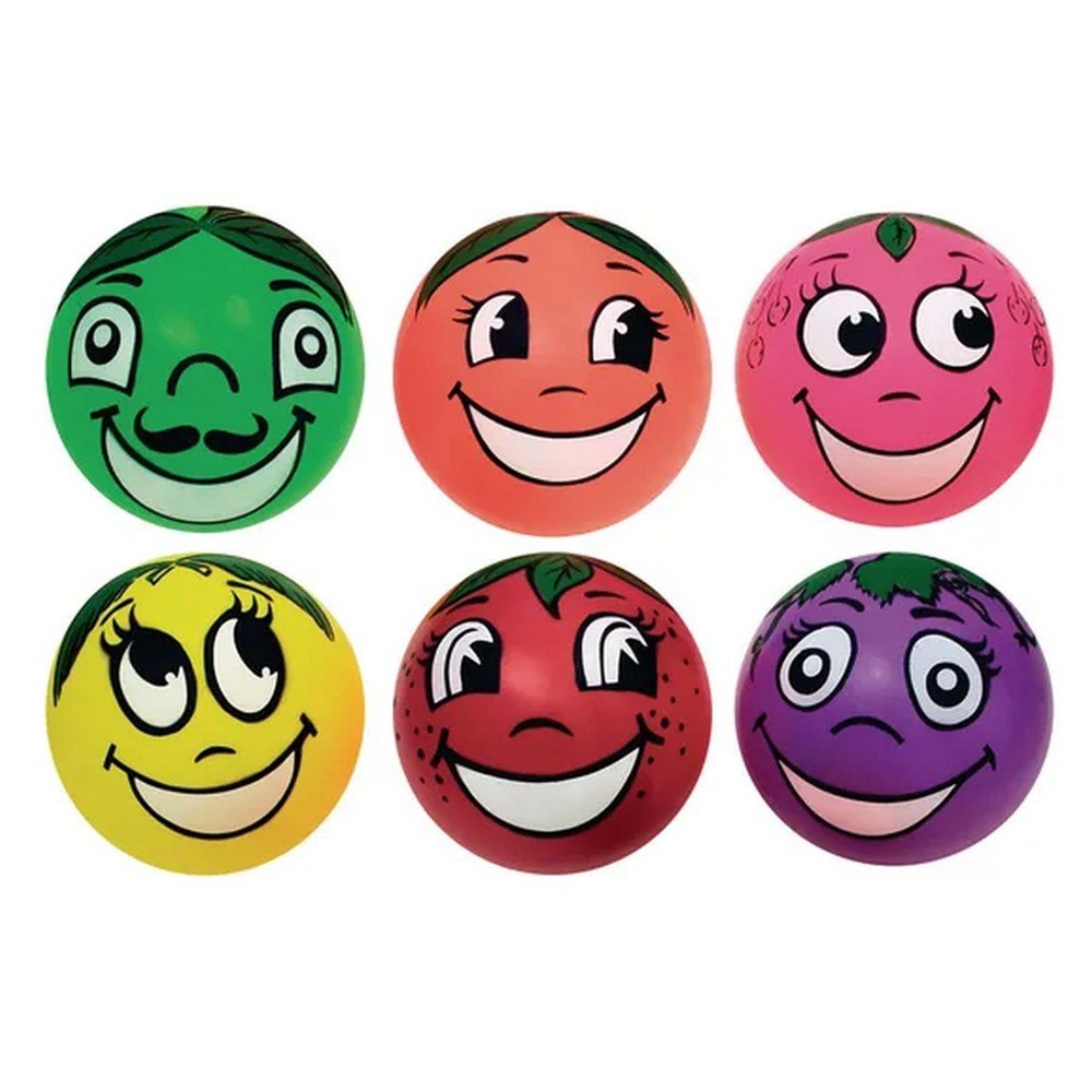 Everyday Fruity Face Balls - Assorted - Pack of 6 - ABC School Supplies