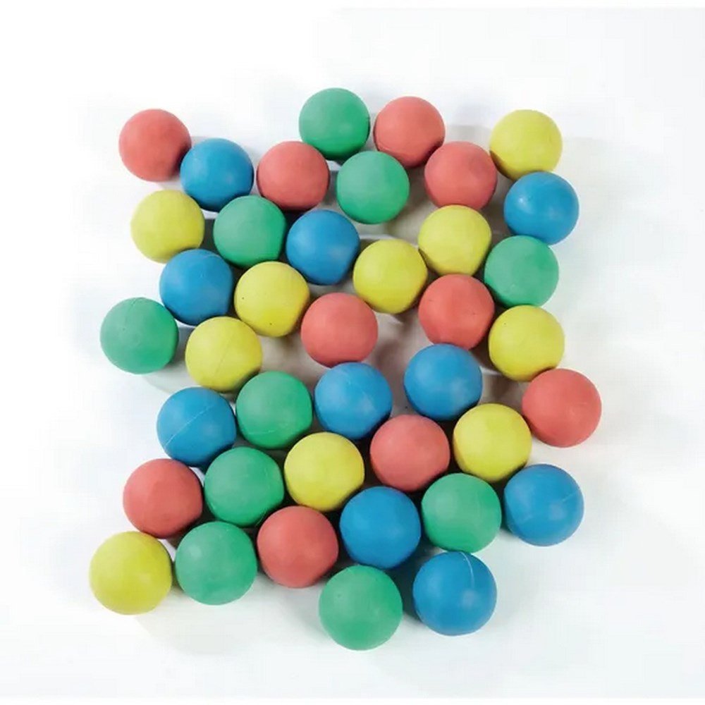 Everyday Rubber Balls - Assorted - 55mm - Pack of 40 - ABC School Supplies