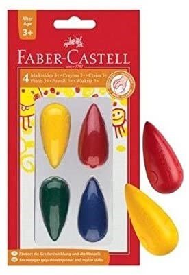 **Faber Castel First Grasp Crayons Pack Of 4 - ABC School Supplies