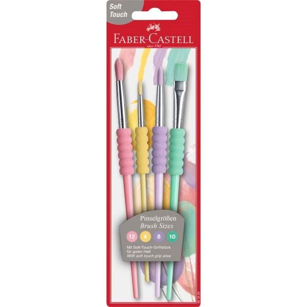Faber Castell Pastel Paint Brush Set of 4 - ABC School Supplies