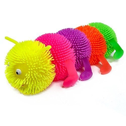 Flashing Squashy Caterpillar Sensory Toy - ABC School Supplies
