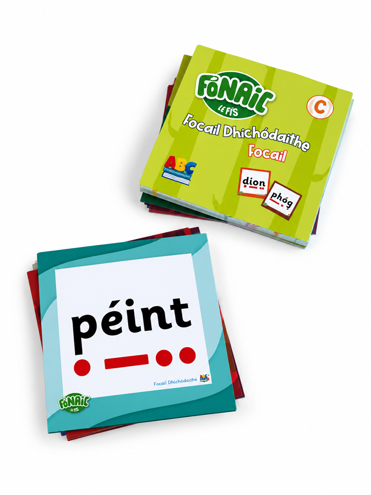 Fónaic le Fís C Focail Dhíchódaithe Focail Set Of 100