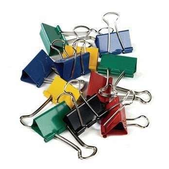 Foldback Clips 19Mm Black P10 - ABC School Supplies