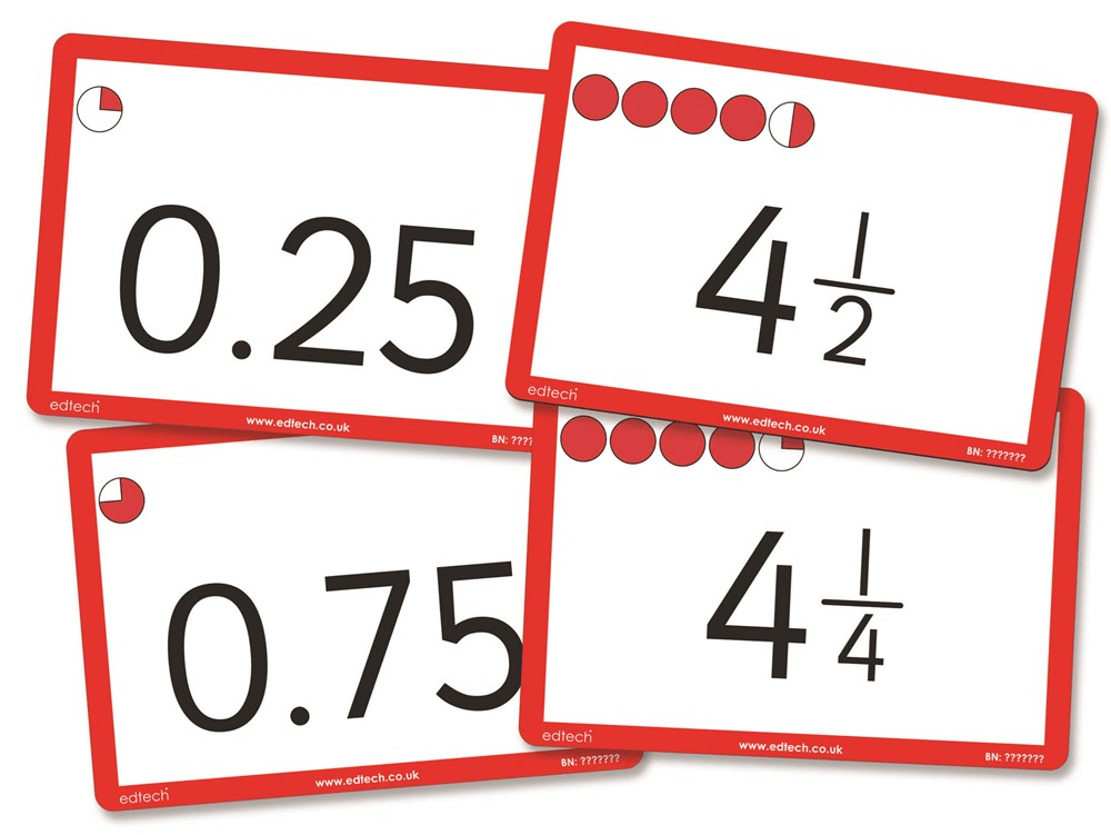 **Fraction & Decimal Counting Cards - ABC School Supplies