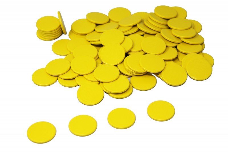 Yellow Counters Pack of 1000