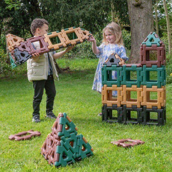 Giant Polydron Super Value Set Natural Colours - ABC School Supplies