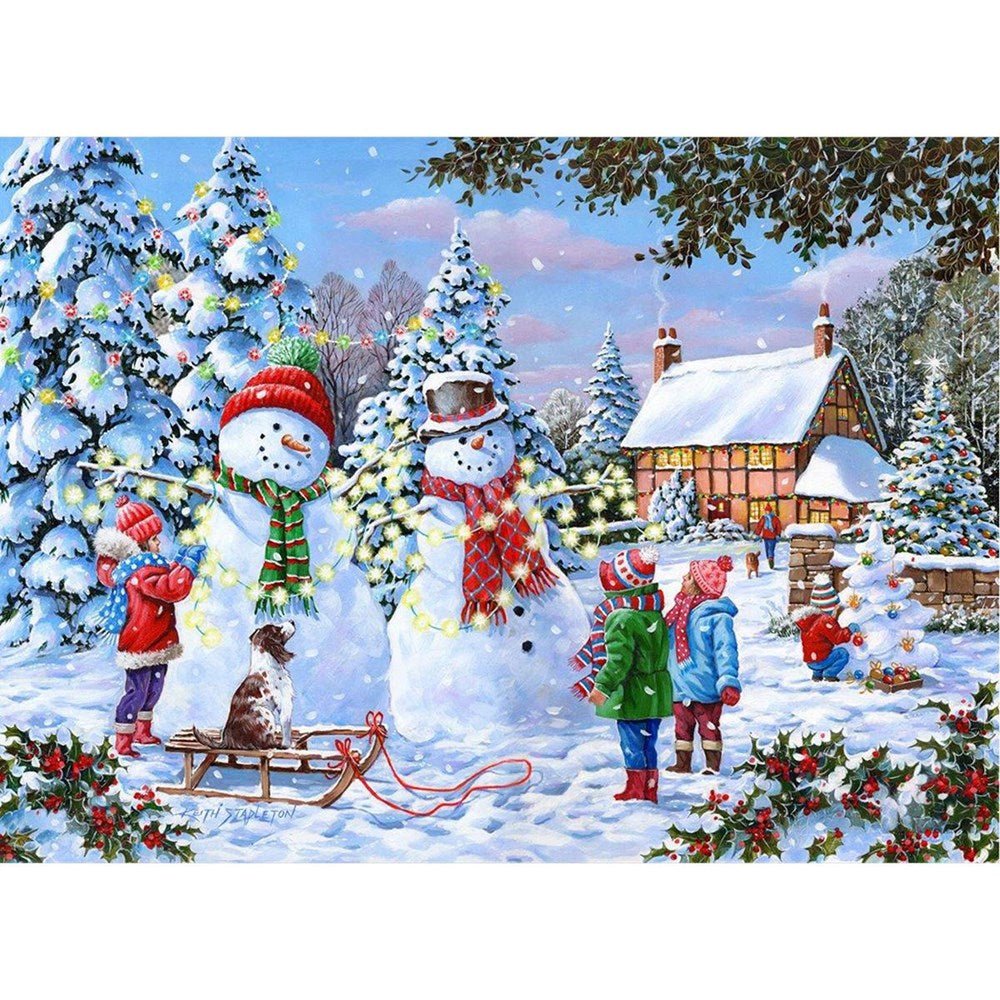 Glow In The Snow - 1000 Piece Jigsaw Puzzle - ABC School Supplies