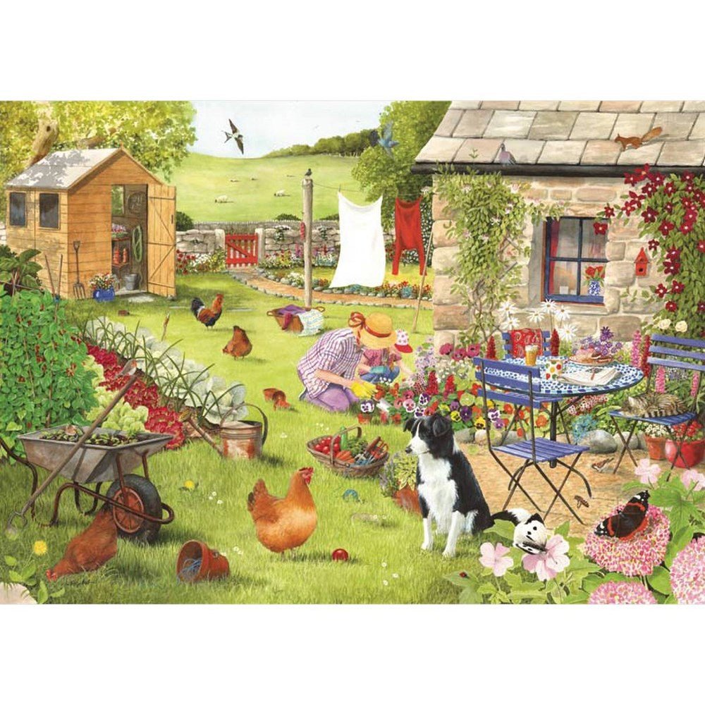 Grandma's Garden - BIG 500 Piece Jigsaw Puzzle - ABC School Supplies