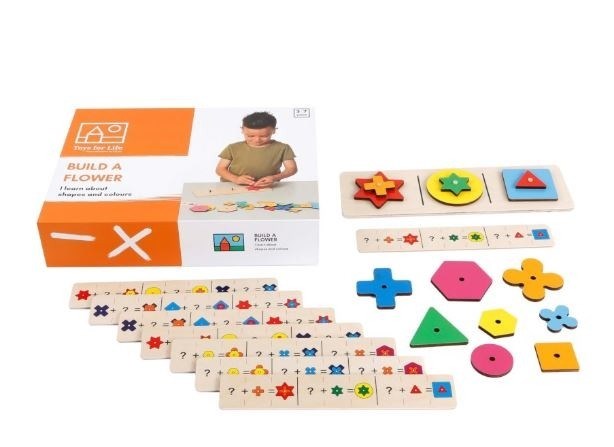 Build a Flower Shapes & Colours Game