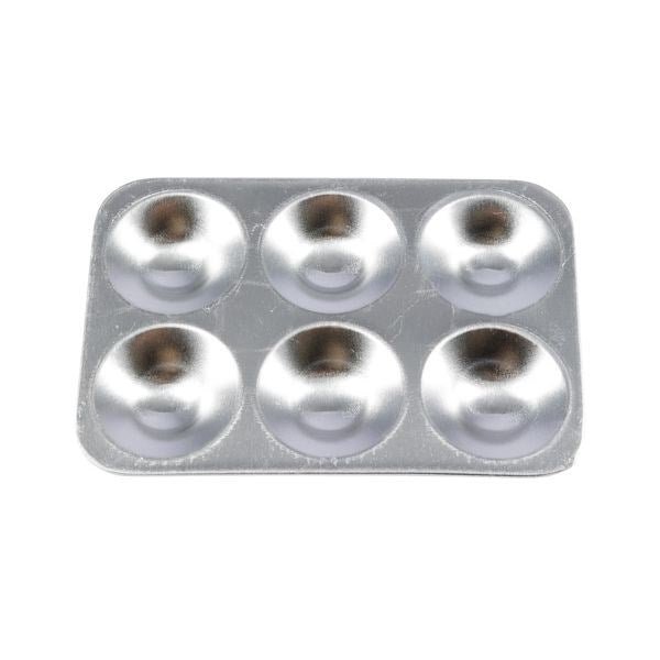 Jakar Aluminium Palette 13X9Cm Rectangular 6 Well - ABC School Supplies