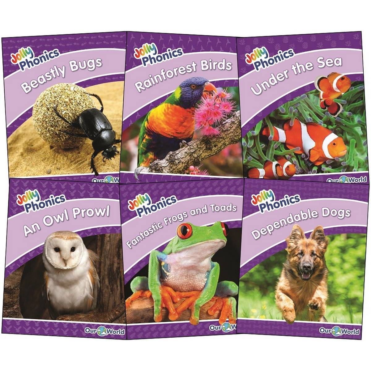 Jolly Phonics Decodable Readers Our World Non-Fiction Readers - Level 5 (Purple Level) - ABC School Supplies