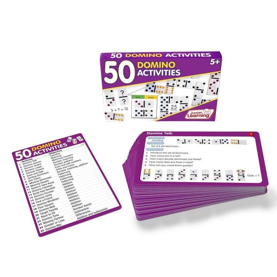 Junior Learning 50 Dominoes Activites - ABC School Supplies