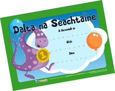 Just Rewards Certificates Dalta Na Seachtaine - ABC School Supplies