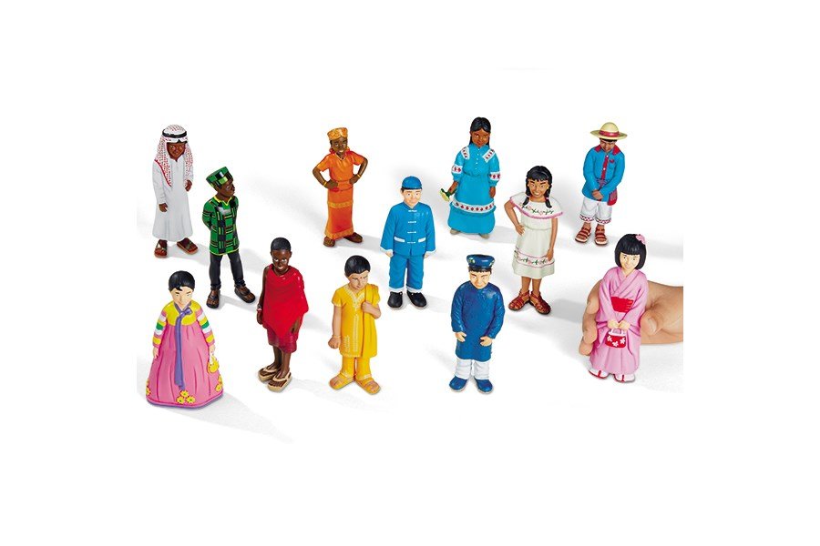 **Kids Around The World Block Play People - ABC School Supplies