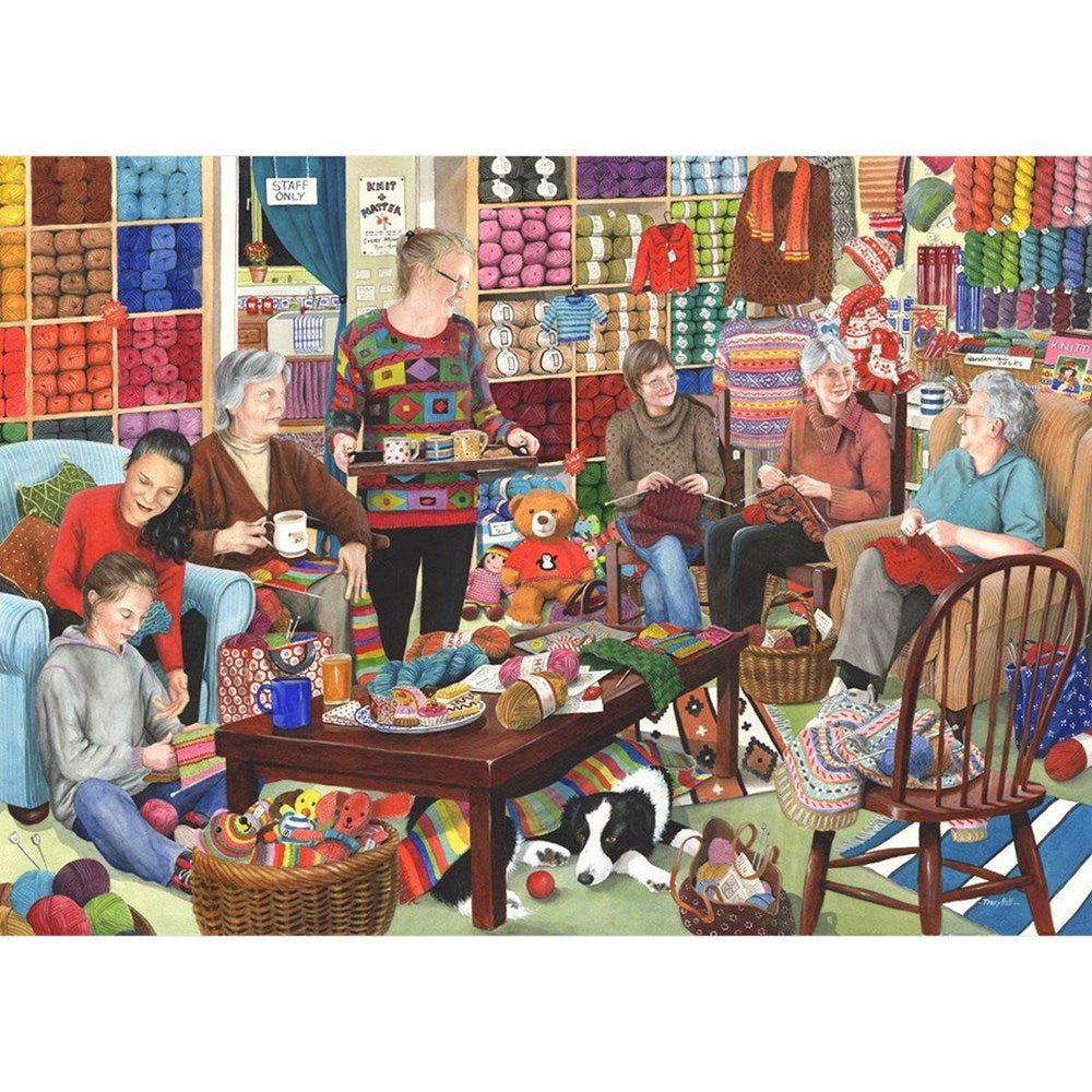 Knit & Natter - 1000 Piece Jigsaw Puzzle - ABC School Supplies