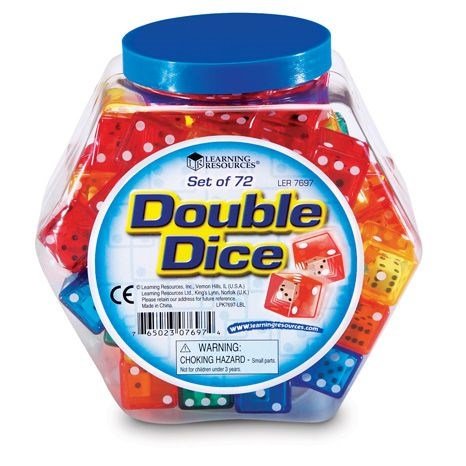 Learning Resources Dice In Dice, Set Of 72 - ABC School Supplies