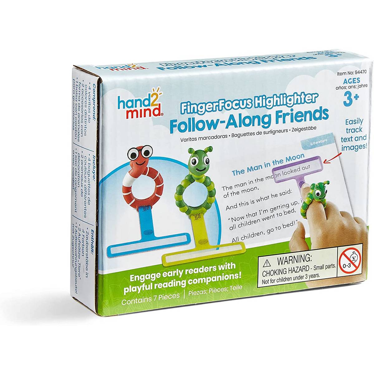 **Learning Resources Fingerfocus® Highlighter Follow - Along Friends - ABC School Supplies