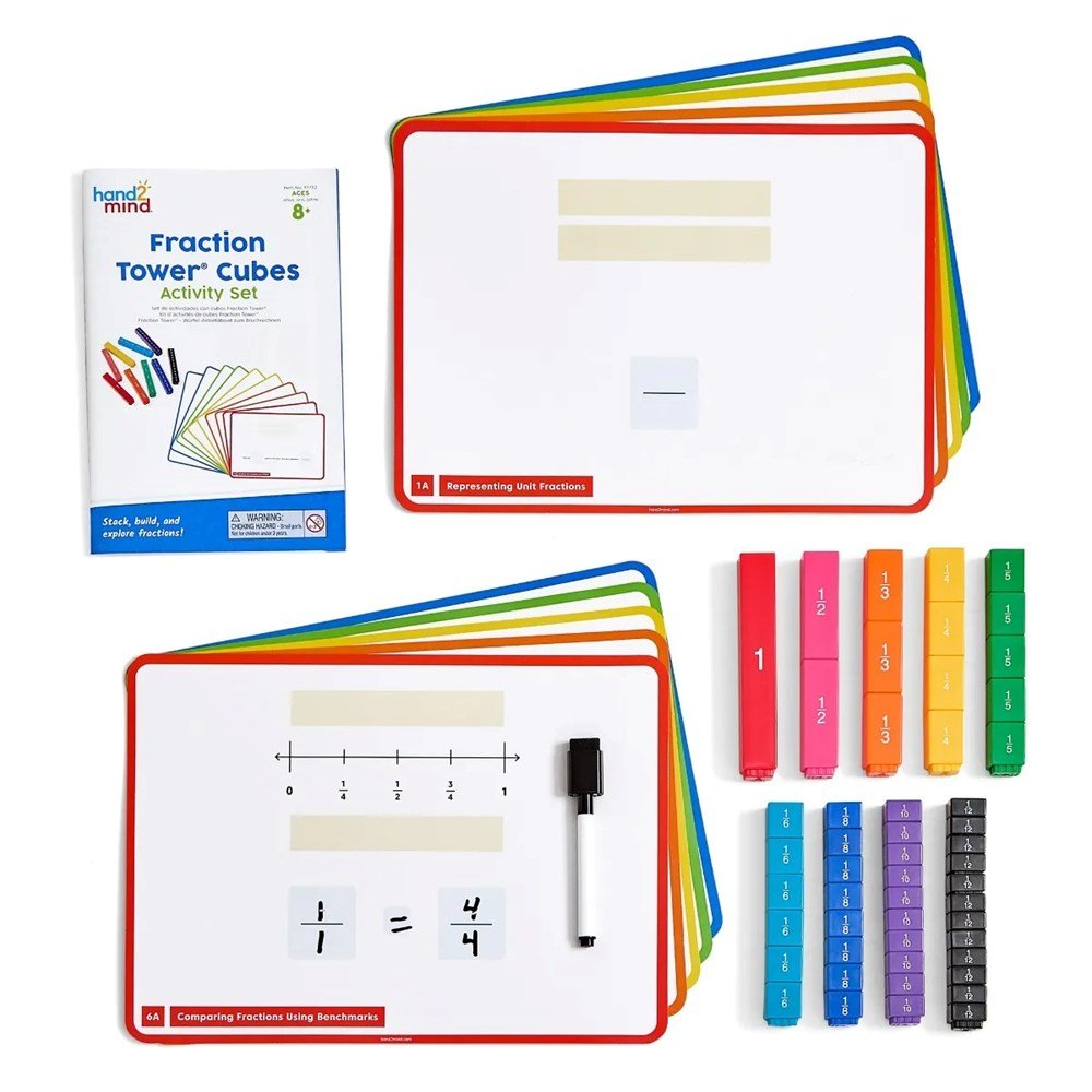 Learning Resources Fraction Tower Cubes Activity Set - ABC School Supplies