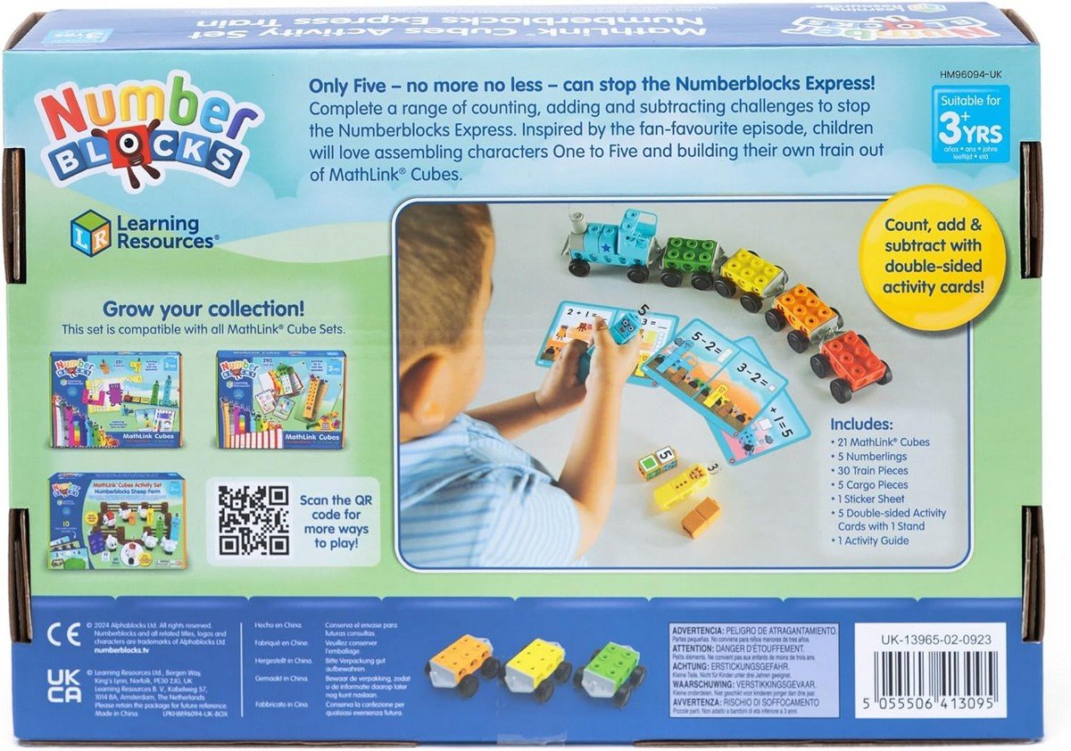 Learning Resources Mathlink® Cubes Numberblocks® Express Train Activity Set - ABC School Supplies