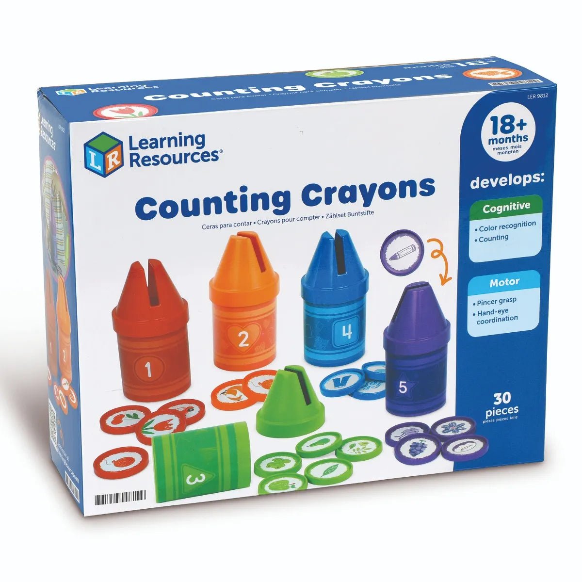Learning Resources Rainbow Counting Crayons - ABC School Supplies