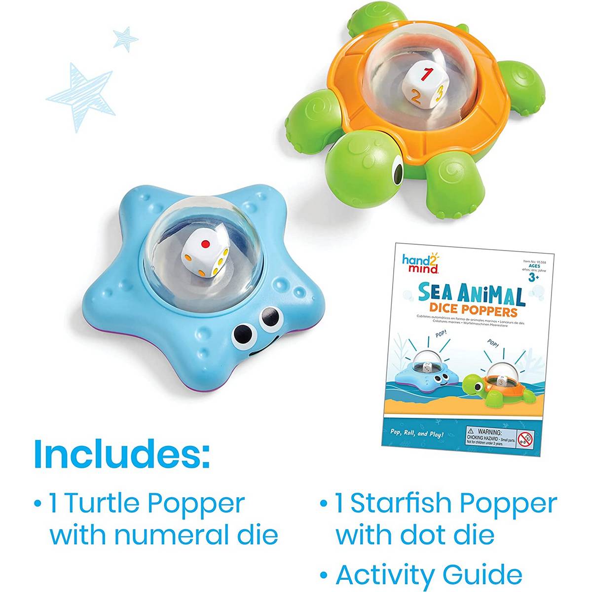 Learning Resources Sea Animal Dice Poppers - ABC School Supplies