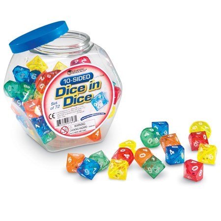 Learning Resources Tensided Dice In Dice - ABC School Supplies