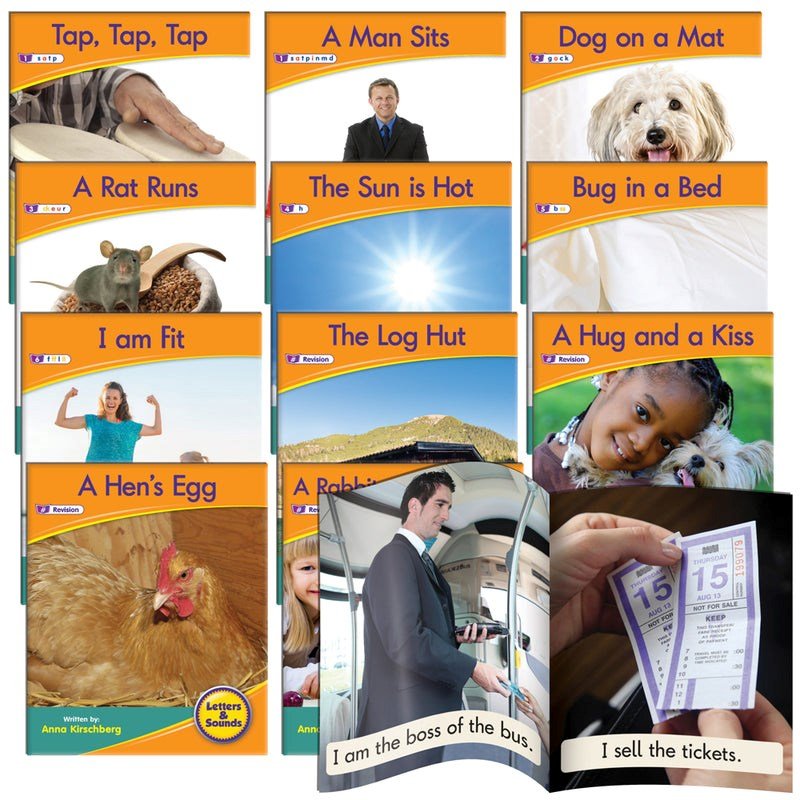 Letters & Sounds Phase 2 Set 1 Non - Fiction - 6 Pack - ABC School Supplies