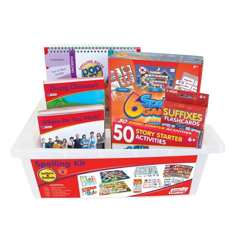 Letters & Sounds Phase 6 - Spelling Kit - ABC School Supplies