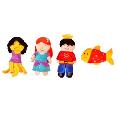 **Little Mermaid Hand/Finger Puppets - ABC School Supplies