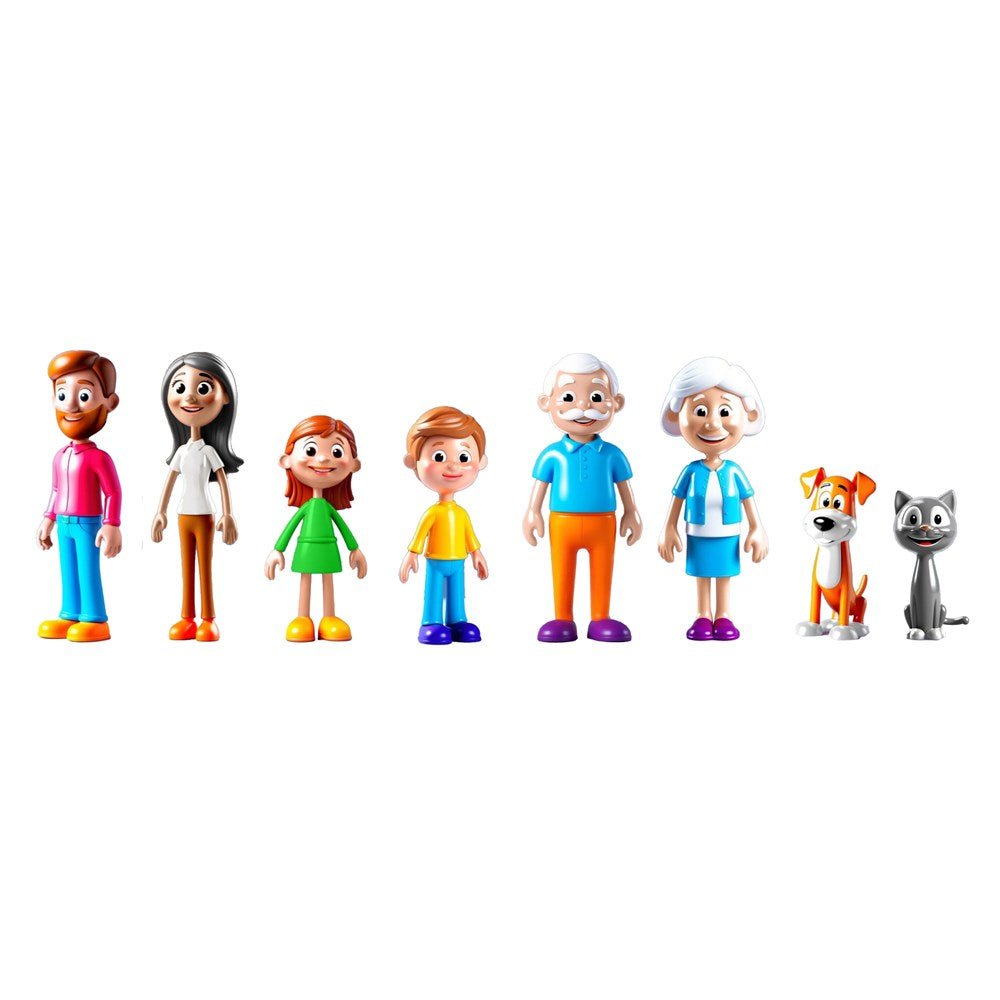 Miniland Light Skinned Family (8 figures) - ABC School Supplies