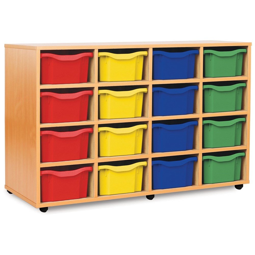 Monarch 16 Tray Double Tray Storage Unit - ABC School Supplies