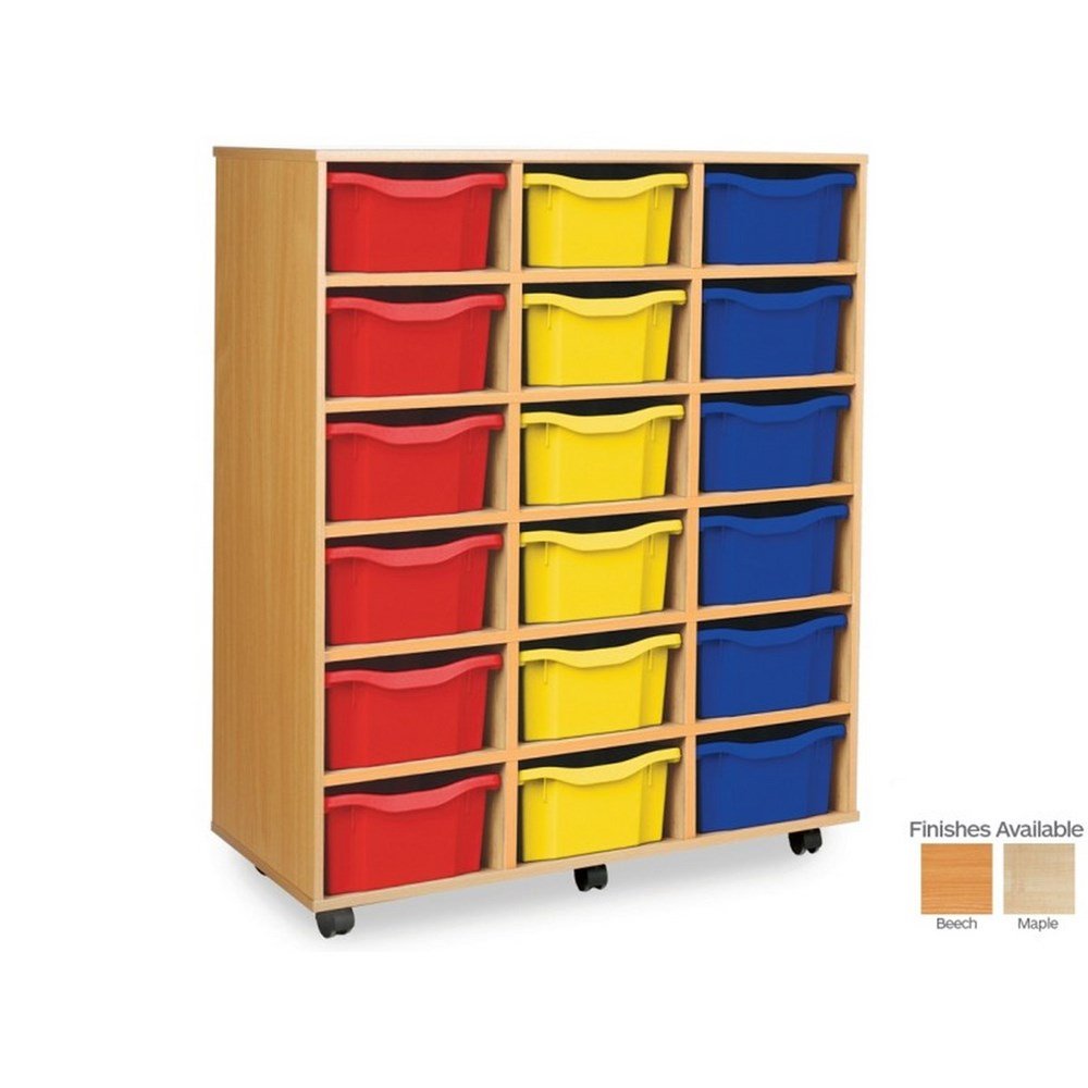 Monarch 18 Tray Double Tray Storage Unit - ABC School Supplies
