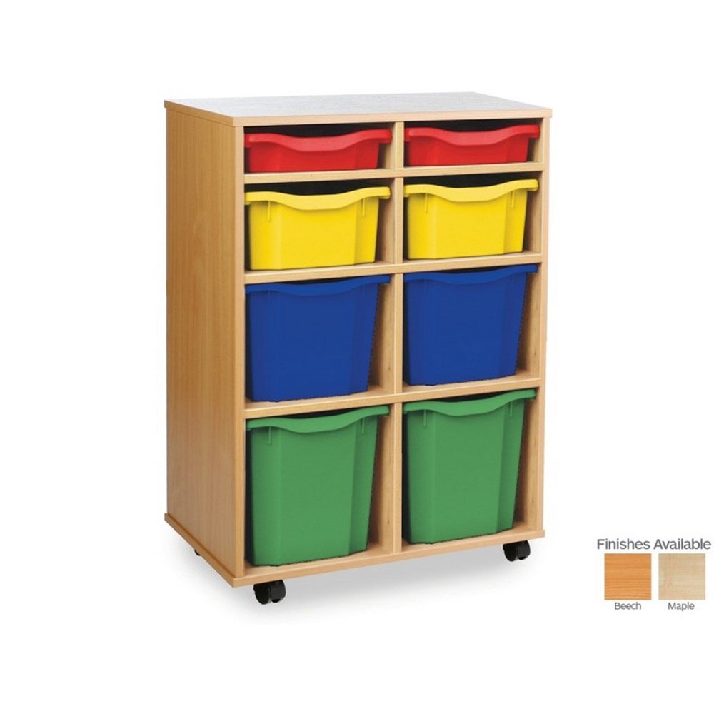 Monarch 2 Single, 2 Double, 2 Triple, and 2 Quad Trays Variety Tray Storage Unit - ABC School Supplies