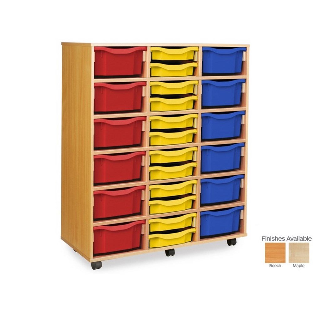 Monarch 36/18 Tray Mobile Combination Tray Storage Unit - ABC School Supplies