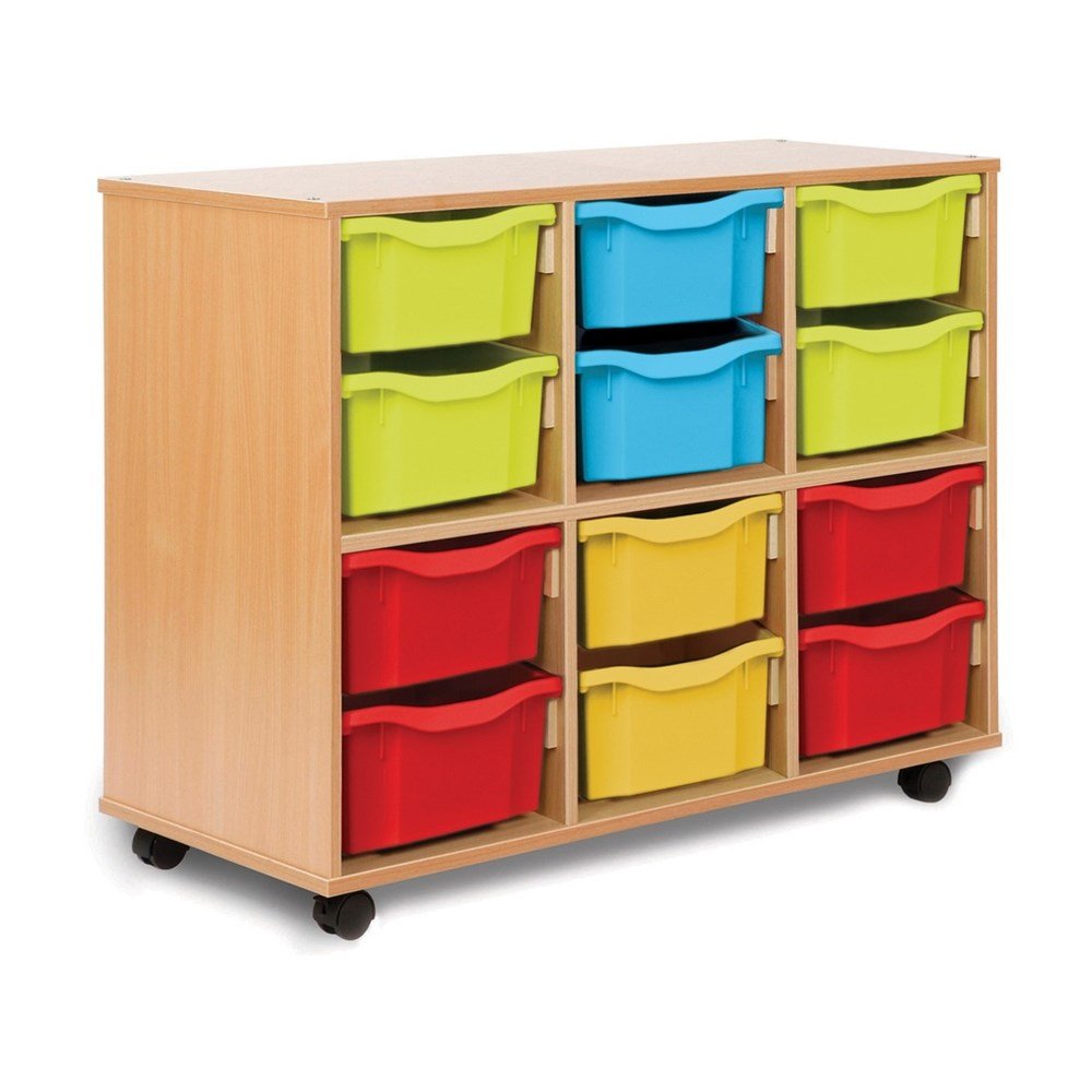 Monarch Allsorts Stackable Tray Storage Unit with 12 Double Trays - ABC School Supplies
