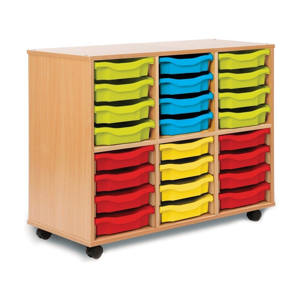 Monarch Allsorts Stackable Tray Storage Unit with 24 Single Trays - ABC School Supplies