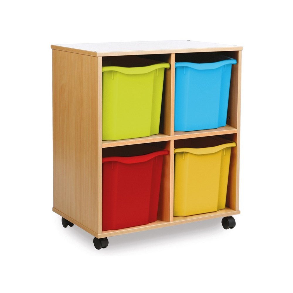 Monarch Allsorts Stackable Tray Storage Unit with 4 Quad Trays - ABC School Supplies