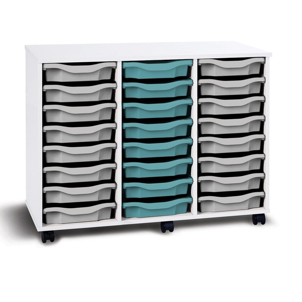 Monarch Mobile 24 Tray Single Tray Storage Unit - ABC School Supplies