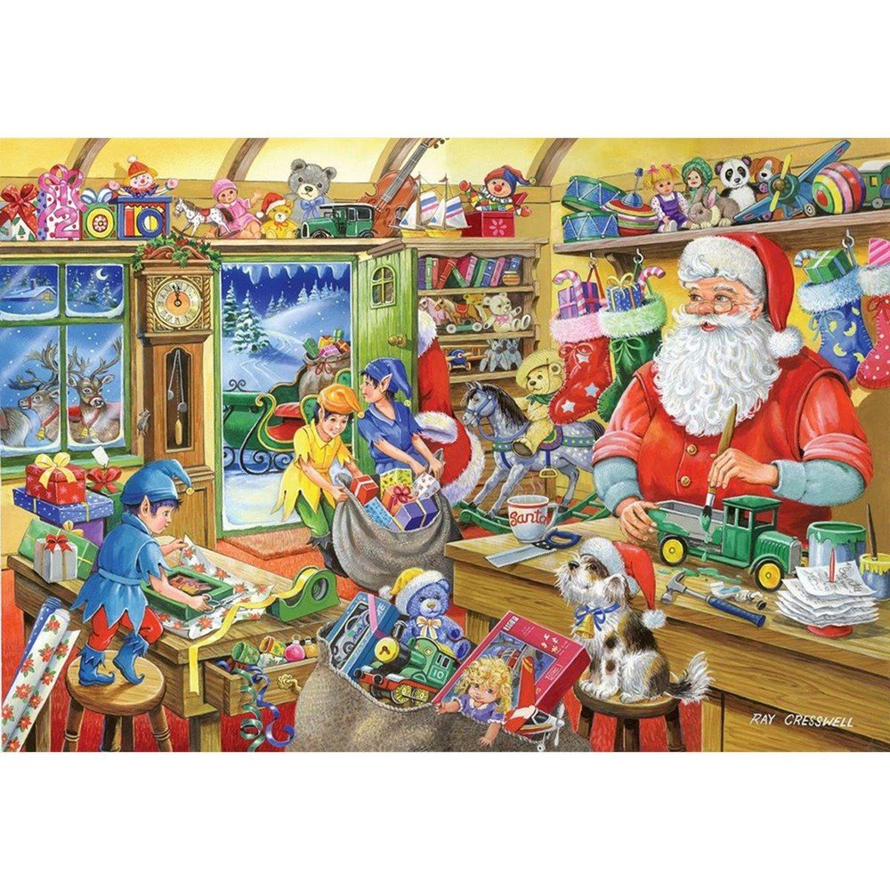 No.5 - Santa's Workshop - 1000 Piece Jigsaw Puzzle - ABC School Supplies