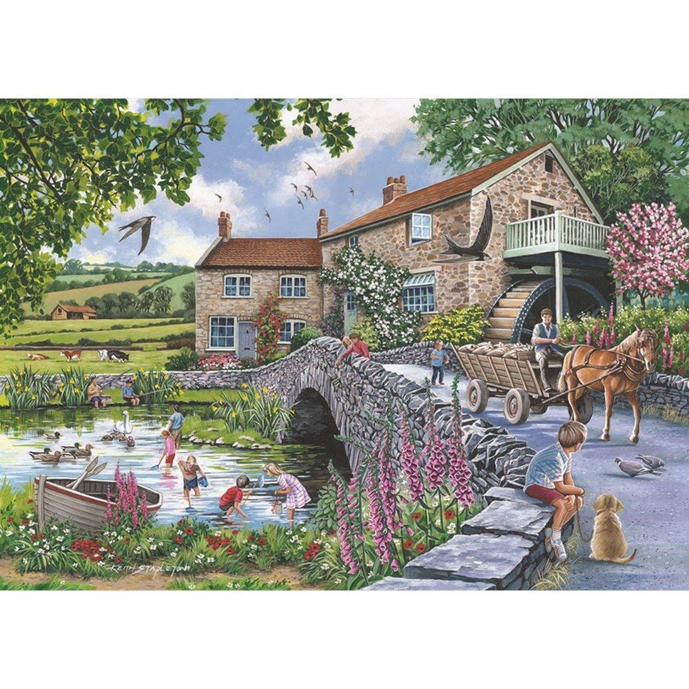 Old Mill - 1000 Piece Jigsaw Puzzle - ABC School Supplies