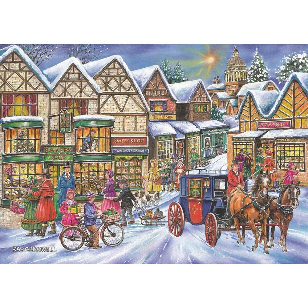 Old Time Shopping - BIG 250 Piece Jigsaw Puzzle - ABC School Supplies