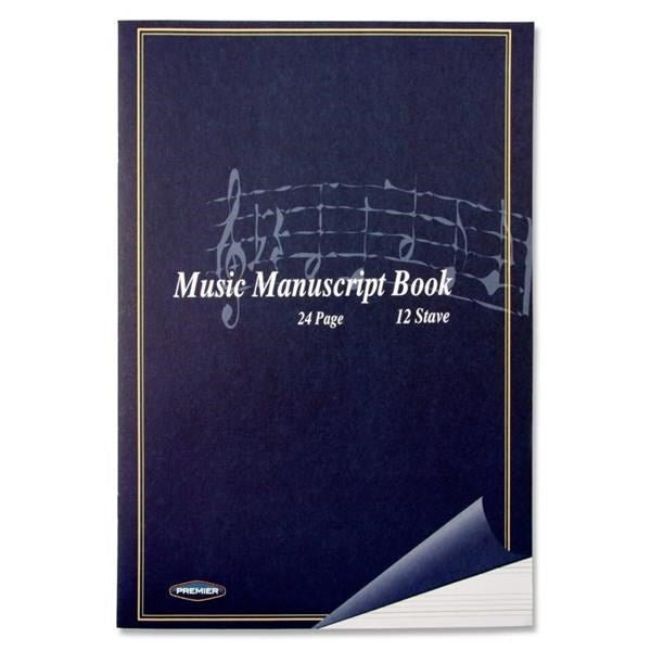 Ormond 24Pg 12 Stave Music Manuscript Book - ABC School Supplies