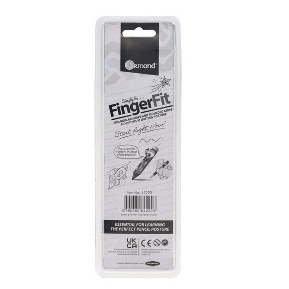 Ormond Finger Fit Hb Triangular Pencils With Sharpener Pack Of 10 - ABC School Supplies