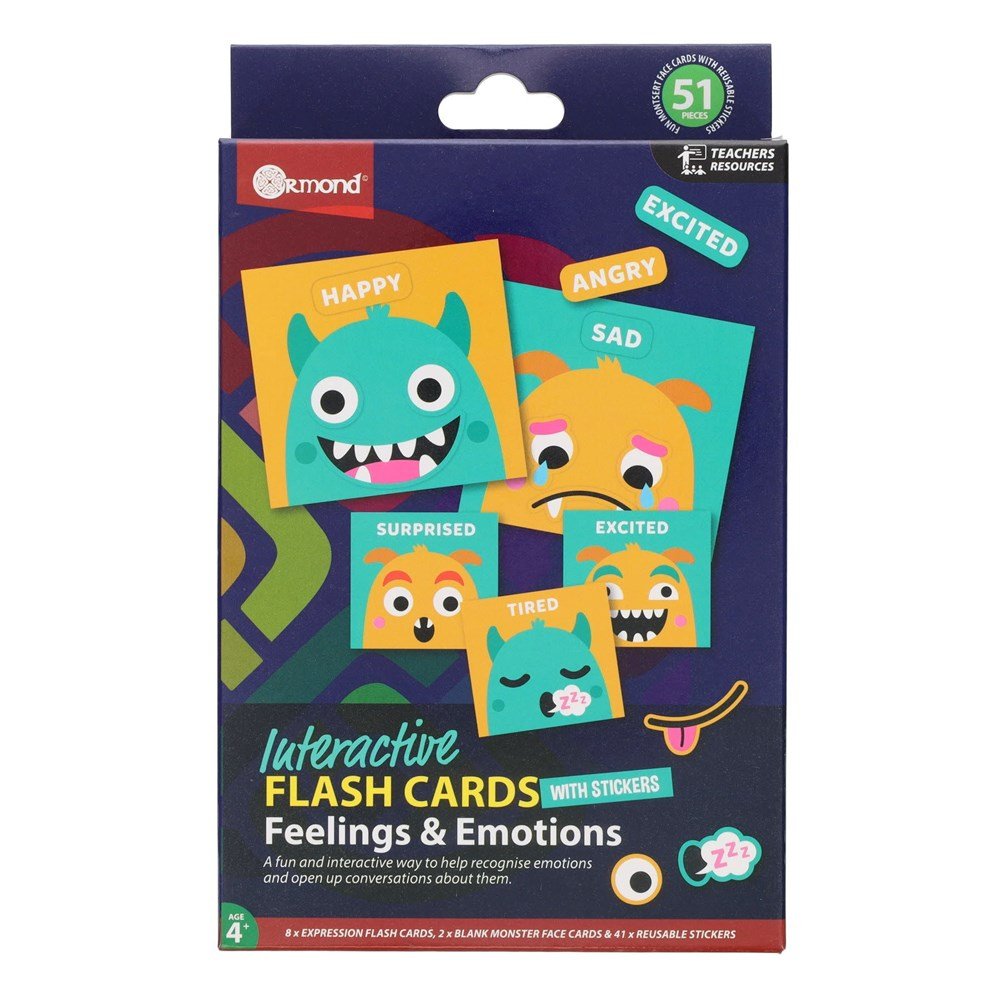 **Ormond Interactive Flash Cards - Feelings and Emotions - ABC School Supplies