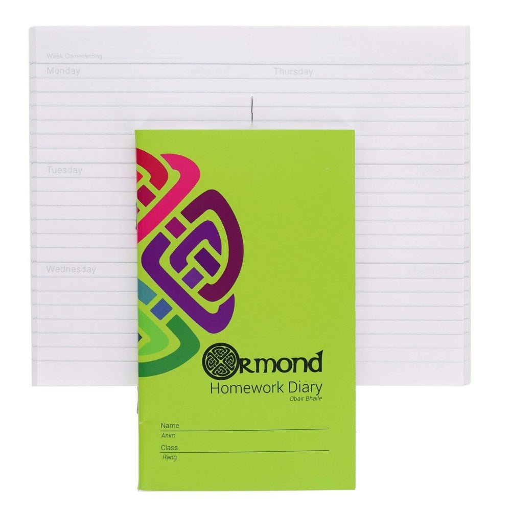 Ormond Mini Homework Diary Pack of 200 - ABC School Supplies