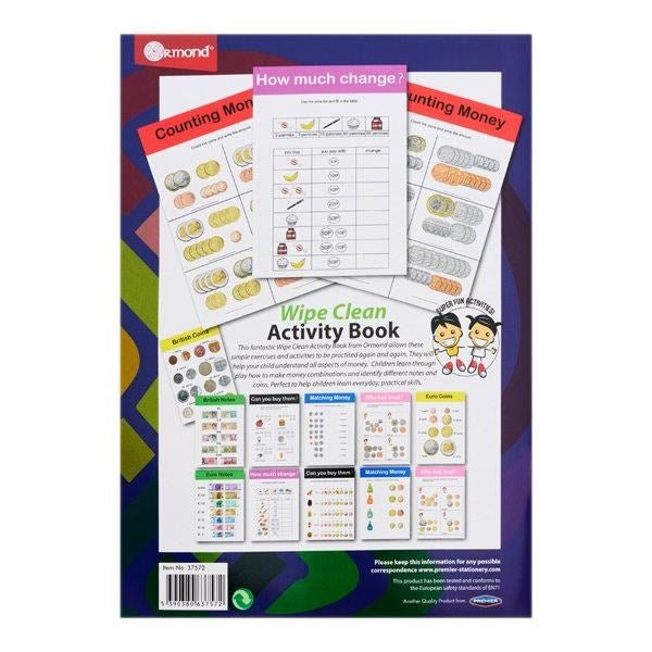 **Ormond Wipe Clean Activity Book - Money - ABC School Supplies